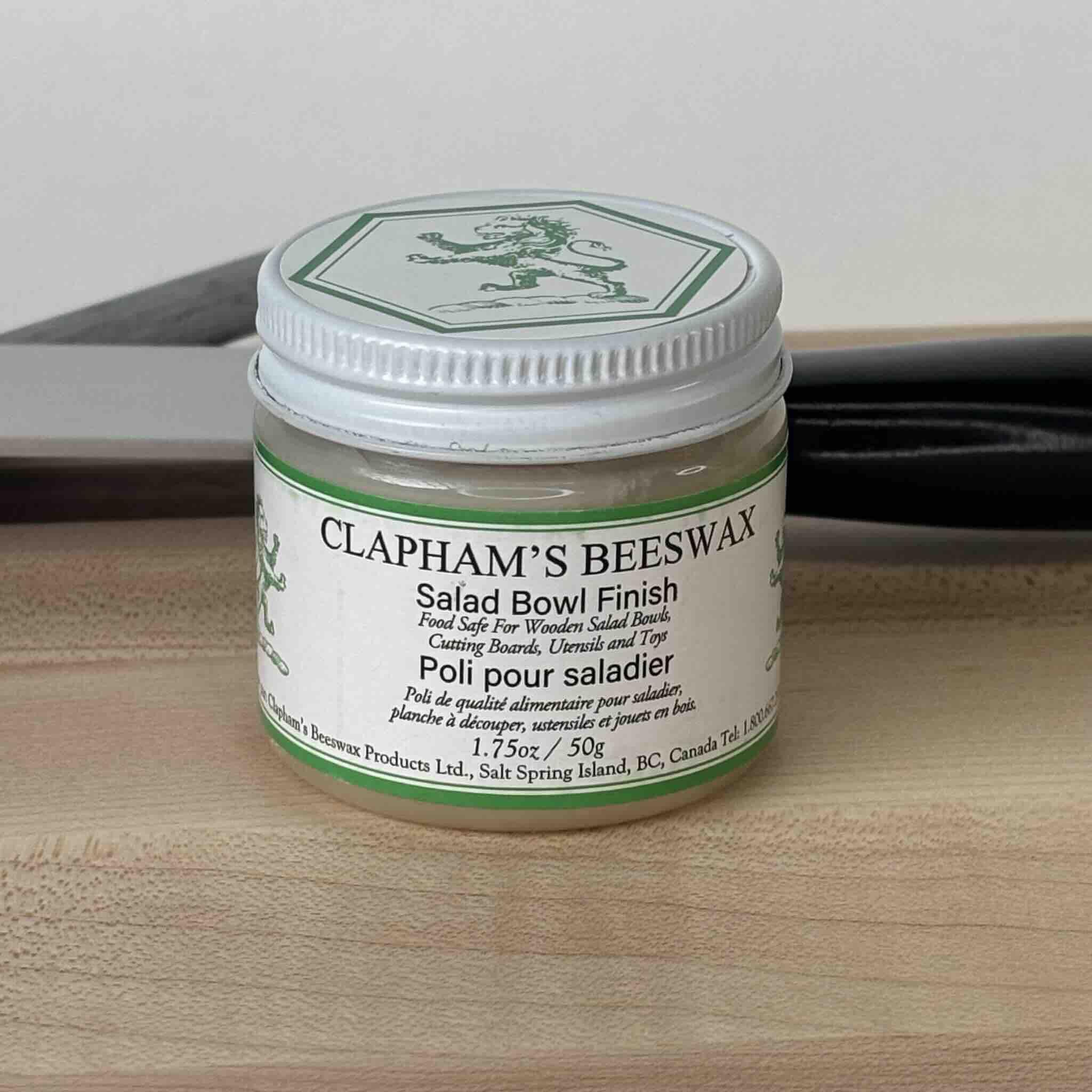 Clapham's natural beeswax finish ideal for wooden kitchenware