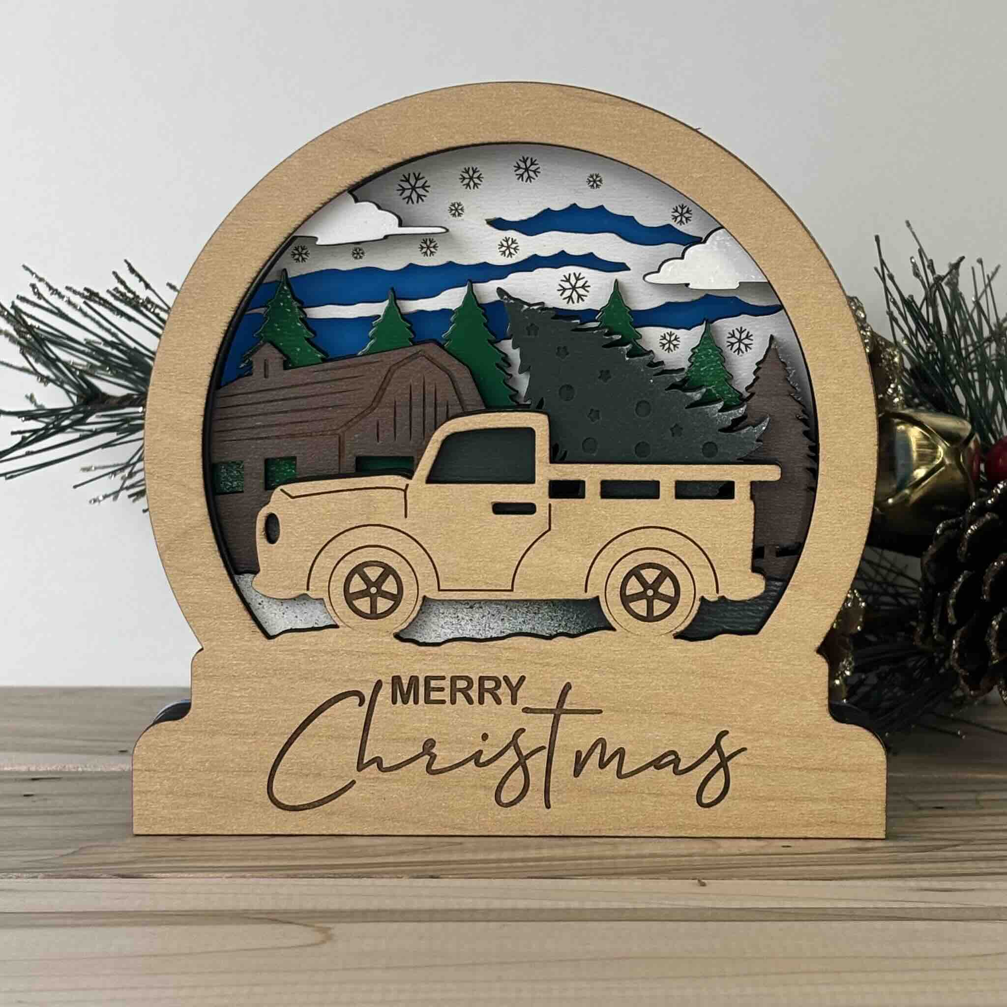Shadow Box Truck and Tree
