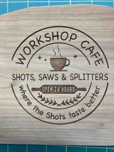 workshop sign on wood1