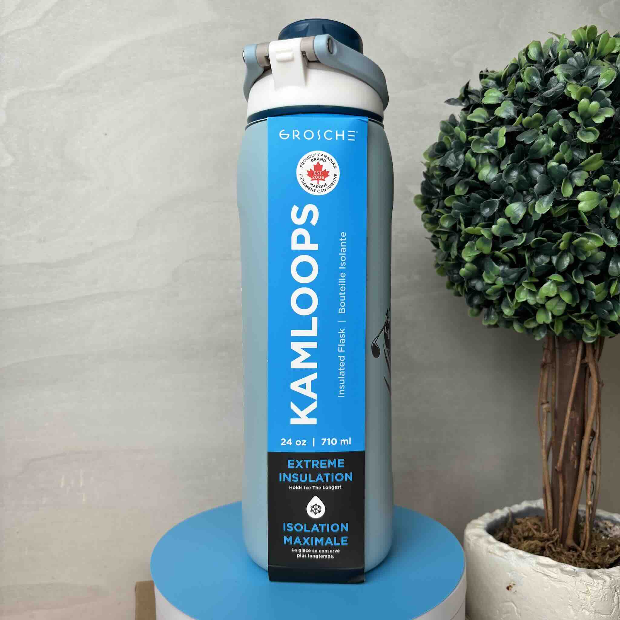 Grois, Bouteille D'eau Kamloops 24oz Avec Isolation Maximale